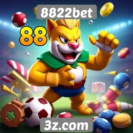 Variedade de jogos disponíveis na plataforma 8822bet